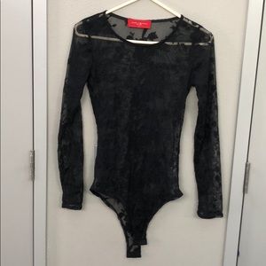Lace bodysuit, long sleeves, Akira, size M, new